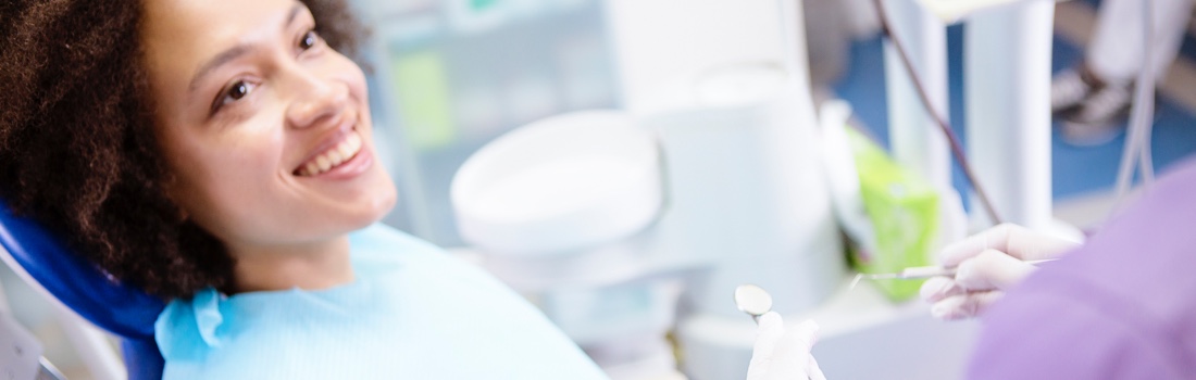 Dental patient smiling